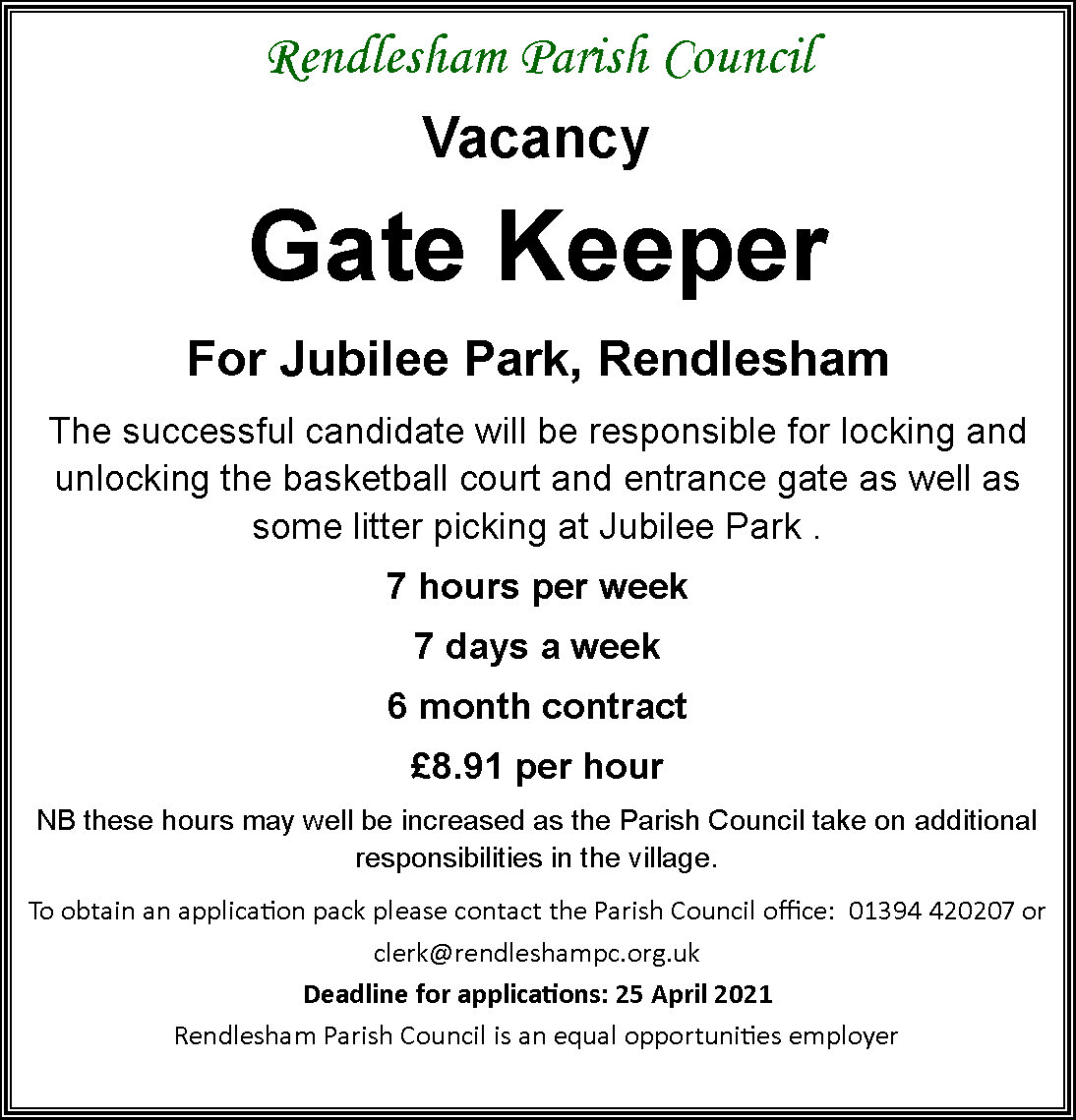 JobVacancy_Gatekeeper_JubileePark